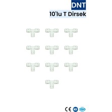Water Global Su Arıtma Cihazı Quick T Dirsek 10 Adet 1/4'' Hızlı Bağlantı Filtre Hortum Aparatı Kapalı Kasa