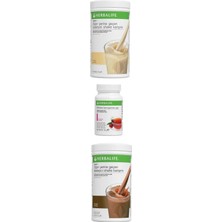 Herbalife Aylık Başlangıç Seti 2 Adet Shake  Vanilya Çikolata 1 Adet Çay  Ahududu