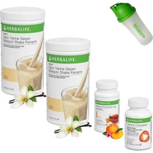 Herbalife Shake Vanilya 2 Çay Şeftali Thermo Complete Shaker