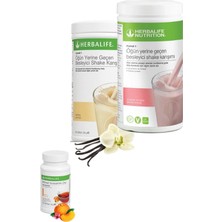 Herbalife Set 1 Adet Vanilyalı Shake 1 Adet Ahudululu Shake ve 1 Adet Şeftali Çay 50GR
