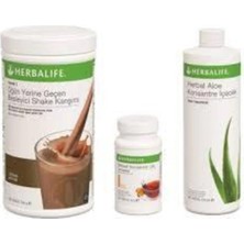 Herbalife 3'lü Set Shake Fındık 550 gr + Aloe Konsantre Içecek 473 ml + Konsantre Çay Limon 50 gr