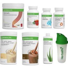 Herbalife Özel Set- 2 Formül Bir Shake-Aloevera Içecek- Çay-Extracal Tablet- Thermo Tablet- Heartwell