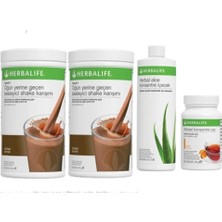 Herbalife Set 2 Ad. Çikolata Shake 1 Ad. Şeftali Çay 50 gr ve 1 Ad. Aloevera