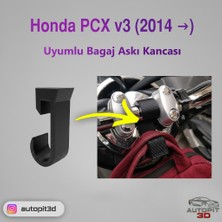 AutoPit 3D Honda Pcx V3 (2014 →) Uyumlu Bagaj Askı Kancası