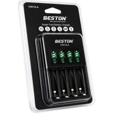 Motto Ticaret Beston C9012LA Aa/aaa 4'lü Ekranlı Hızlı Pil Şarj Cihazı