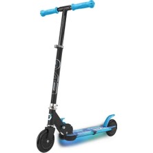 PopŞeker Evo Katlanabilir Işıklı Taban 2 Tekerlekli Mavi Çocuk Scooter - 50 kg Taşımalı Flash Işıklı
