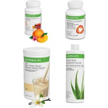 Herbalife Set - 1 Vanilya - 1 Şeftali Çay + Aloe Içecek + Thermo