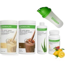 Herbalife Set 2 Adet Vanilya Shake 1 Ad. Aloevera 1 Ad. Limon Çay 50 gr ve Shaker