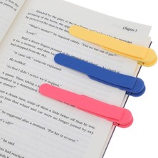 Bak Gel Al 3’lü Otomatik Renkli Kitap Ayracı – Sayfa Sabitleyici Silikon Okuma Klipsi, Kitap Okuma Aksesuarı