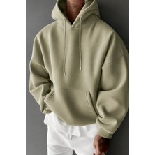 Tarz Cool Regular Kapüşonlu Sweatshirt Erkek Unisex 3 Iplik Şardonlu %100 Pamuk Basic Hoodie