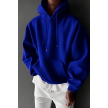 Tarz Cool Regular Kapüşonlu Sweatshirt Erkek Unisex 3 Iplik Şardonlu %100 Pamuk Basic Hoodie