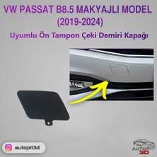 AutoPit 3D Vw Passat B8.5 Makyajlı Model (2019-2024) Uyumlu Ön Tampon Çeki Demiri Kapağı