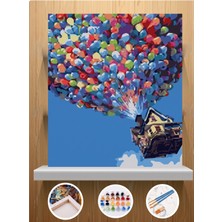 Sepetly Sayılarla Numaralı Boyama Hobi Seti 40X50 cm - Fırça ve Akrilik Boya Dahil Kendin Yap Tuval Tablo