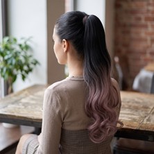 Handmade Isıya Dayanıklı Yeni Model At Kuyrugu Dalgalı Gür Saç Aksesuarı Peruk Postiş Saç