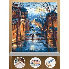 Sepetly Sayılarla Numaralı Boyama Hobi Seti 40X50 cm - Fırça ve Akrilik Boya Dahil Kendin Yap Tuval Tablo