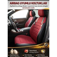 Mevas Monza Kırmızı Serisi Fiat Grande Punto Koltuk Kılıfı Tam Set