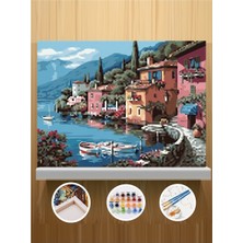 Sepetly Sayılarla Numaralı Boyama Hobi Seti 40X50 cm - Fırça ve Akrilik Boya Dahil Kendin Yap Tuval Tablo