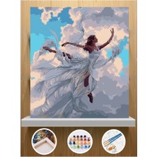 Sepetly Sayılarla Numaralı Boyama Hobi Seti 40X50 cm - Fırça ve Akrilik Boya Dahil Kendin Yap Tuval Tablo