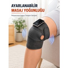 Akıllı Bayi Şarjlı Diz Masaj Cihazı Isıtma ve Titreşim Özellikli Dijital Kontrollü Masaj Aleti Aby