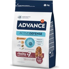 Advance Medium Kıdemli Kuru Köpek Maması, 1'li Paket (1 x 3 kg