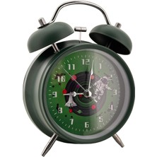 Happy Trend Modern Resimli Çalar Saat Dekoratif Yüksek Sesli Mekanik Alarm Sesli Uzay Temalı Çalar Alarmlı Saat Dekoratif Hediyelik 16 x 11 x 5 cm Galakside Gezinti