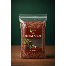 Plant Home Power Mix Plant Home 5-15 mm Kırmızı Pomza Taşı 5 Litre Volkanik Cürüf Yüksek Su Tutma Kapasitesi