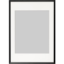 IKEA Modern Siyah Ahşap Fotoğraf Çerçevesi 50X70 cm - Duvar/masa Üstü Dekoratif Resim Çerçevesi - Şık Tasarım