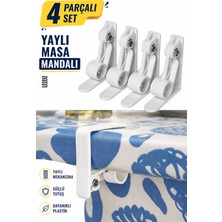Cina Max 4 Parçalı Yaylı Masa Mandalı Masa Örtüsü Sabitleyici Mandal Kaydırmaz Klips