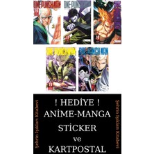 Akılçelen Kitaplar One Punch Man 16-17-18-19-20 Manga Seti (5 Kitap) / Tek Yumruk / Anime-Manga Sticker ve Kartpostal Hediyeli