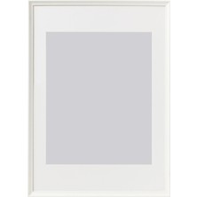 IKEA Modern Beyaz Ahşap Fotoğraf Çerçevesi 50X70 cm - Duvar/masa Üstü Dekoratif Resim Çerçevesi - Şık Tasarım