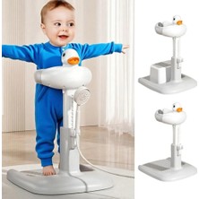 Munico Bebek Partisi Standı Kreş Banyo Standı Ayarlanabilir Yükseklik Ayaklı Destek Taşınabilir