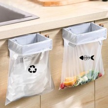 Munico 2 Adet Çöp Kovası Tutucu Katlanabilir Altı Çöp Torbası Düzenleyici Geniş Açılı Kompakt Taşınabilir