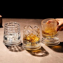 Munico 2 Adet Dönen Viski Bardağı Stres Giderici ve Aroma Infüzyonu Için Kurşunsuz Bardak