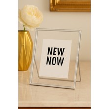Empressco Luna Şeffaf Çerçeve – Masaüstü Fotoğraf ve Poster Çerçevesi 20 x 25 cm Gümüş