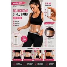 Munico 2 Adet Terleme Streçi 5CMX200 Metre Esnek Vücut Sarma Filmi Bel Kol Bacak Sarma Bandı Spor Fitness