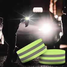 Munico Yansıtıcı Kayış Elastik Yansıtıcı Bant Güvenlik Yüksek Görünürlük Gece Bisiklet Sürme Koşu