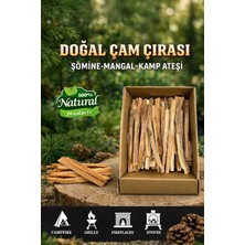 1 kg Mangal ve Şömine Çırası – Doğal Reçineli Çam Çırası
