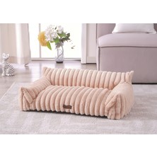 Patichill Luna Kedi Köpek Yatağı Large Bej 91X68X25 cm