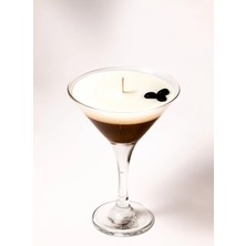 Empressco Espresso Martini Kahve Kokulu Beyaz Mum, 200G, Hediye & Dekor