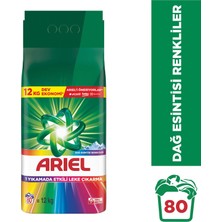 Ariel Dağ Esintisi Renkliler Toz Çamaşır Deterjanı 12 KG 80 Yıkama