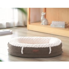 Patichill Simba Kedi Köpek Yatağı Small Krem 65X50X14 cm