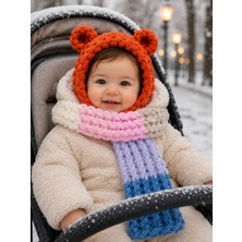 Custom Baby Bebek Balaklava Çocuk Atkı Bere Eldivenler