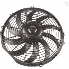 Kormas 5702112120007 12V 12 Inç Yassı Orta Emici Aksiyel Fan Helis