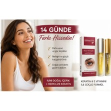 Natural %98 Doğal Içerikli ve Hidrolize Keratinli Kaş Kirpik Bakım Serumu 14 Günde Etkili Özel Seri