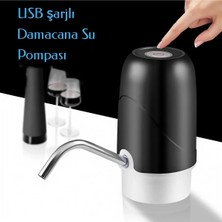 Go İthalat USB Şarjlı Otomatik Damacana Su Pompası Şarj Göstergeli Dokunmatik Düğme 5W-5V