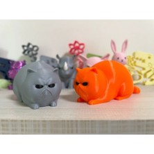 Belirtilmemiş Tatlı Mini Sinirli Kedi Figürü
