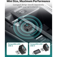 Ottocast Mini Pico Kablosuz Carplay ve Android Otomatik Adaptör, Çift Kablosuz Dönüşüm, Wi-Fi 6, Bluetooth 5.4, Ultra Kompakt, Tek Tuşla Telefon Anahtarı
