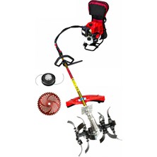 Öm-ka Royal Benzinli Ot Biçme Makinesi + Toprak Çapalama Aparatı Set 52 cc 4.6 Hp
