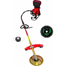 Öm-ka Royal Benzinli Sırt Tırpan + Zincirli Dairesel Testere Bıçağı 20T 52CC 4.6 Hp