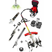 Öm-ka Royal Benzinli Sırt Tırpan + Lüx Bahçivan Set 52CC 4,6 Hp